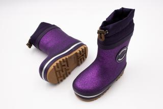 DETSKÉ ZATEPLENÉ GUMÁKY MIKK-LINE - NIGHTSHADE GLITTER 21, 14.2, 6.2