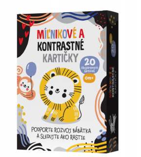 EDUKID MÍĽNIKOVÉ A KONTRASTNÉ KARTIČKY 2 V 1