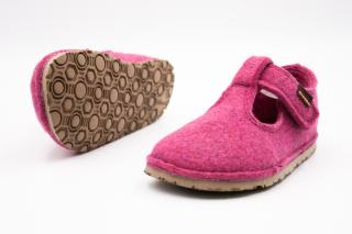 FRODDO BAREFOOT FLEXY WOOLY VIBRAM PAPUČE - FUXIA 23, 14.9, 5.9