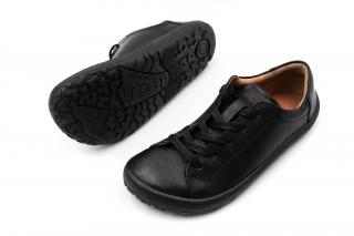 KOŽENÉ BAREFOOT TOPÁNKY PRE DOSPELÝCH FRODDO LACES - BLACK 42, 28, 9.6