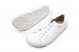 KOŽENÉ BAREFOOT TOPÁNKY PRE DOSPELÝCH FRODDO LACES - WHITE 40, 26.5, 9.4