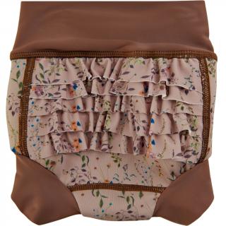 MIKK-LINE BABY SWIM PANT FRILL PLAVKY - NOUGAT 12-18 mesiacov