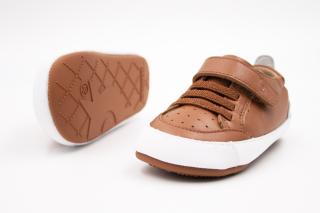 OLD SOLES PREWALKERS BABY TREADY - TAN/SNOW 19, 11.9, 6.1