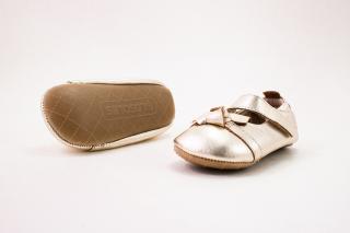 OLD SOLES PREWALKERS BOW CHIQUE GOLD 20, 12.6, 5.6