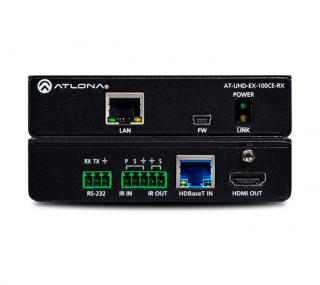 Atlona AT-UHD-EX-100CE-RX (4K/UHD HDMI cez 100 M HDBaseT prijímač s Ethernetom, ovládaním a PoE)
