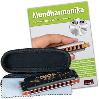 Cascha HH 1610 EN Professional Blues Set (Diatonická ústna harmonika s puzdrom)