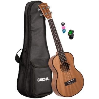 Cascha HH2049 DE Premium Natural (Tenorové ukulele sada s ladičkou)
