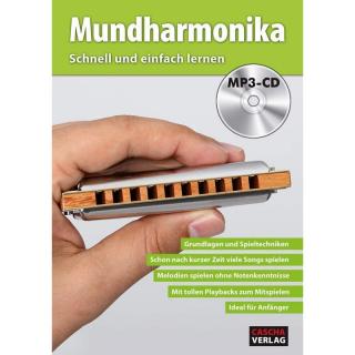 Cascha Mouth Harmonica - Fast and easy way to learn (with MP3-CD) (Učebnica pre hráčov na harmoniku)