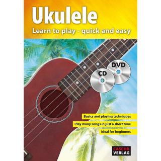 Cascha Ukulele Method with CD/DVD (Učebnica pre hráčov na ukulele )