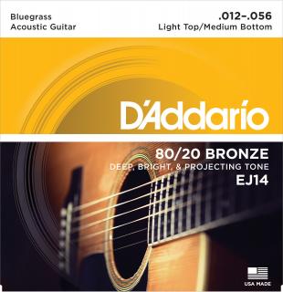 D'Addario EJ14 (Struny pre akustickú gitaru .012 - Tvrdé)