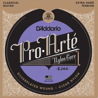 D'Addario EJ44 ProArte Laser Selected Nylon Trebles Extra Hard (Sada strún pre klasickú gitaru)