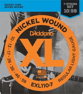 D'Addario EXL110-7 (Sada strún pre 7-strunovú elektrickú gitaru)