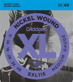 D'Addario EXL115 (Struny pre elektrickú gitaru .011 - Extra tvrdé)