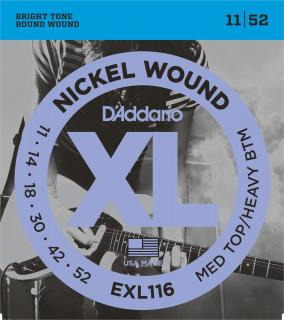 D'Addario EXL116 (Struny pre elektrickú gitaru .011 - Extra tvrdé)