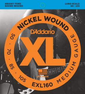 D'Addario EXL160 (Sada 4 strún pre elektrickú basgitaru)