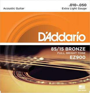D'Addario EZ900 Great American Bronze Wound Extra Light (Struny pre akustickú gitaru .010 - Stredne mäkké)
