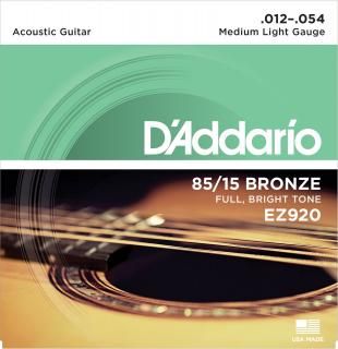D'Addario EZ920 (Struny pre akustickú gitaru .012 - Tvrdé)