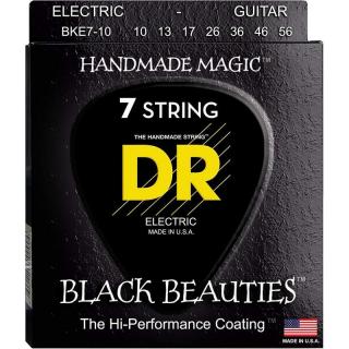 DR Strings Black Beauties BKE7-10 (Struny pre 7-strunovú elektrickú gitaru)