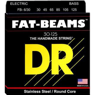 DR Strings Fat Beams FB6-30 (Sada 6 strún pre elektrickú basgitaru)