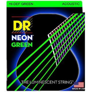 DR Strings NGA-11 HiDef Neon (Stredne tvrdé struny pre akustickú gitaru .011)