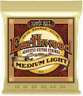 Ernie Ball 2003 Earthwood Medium Light (Struny pre akustickú gitaru .012 - Tvrdé)