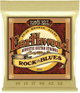 Ernie Ball 2008 Earthwood Rock &amp; Blues (Struny pre akustickú gitaru .010 - Stredne mäkké)