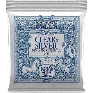 Ernie Ball 2403 Ernesto Palla Clear &amp; Silver Nylon Classical (Sada strún pre klasickú gitaru)