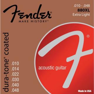 Fender 880XL 80/20 Dura-Tone Coated Acoustic Strings 10-48 (Sada strún pre akustickú gitaru)
