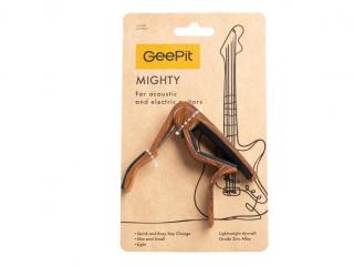 GeePit Mighty CP10 Dark Wood (Kapodaster pre akustickú a elektrickú gitaru)