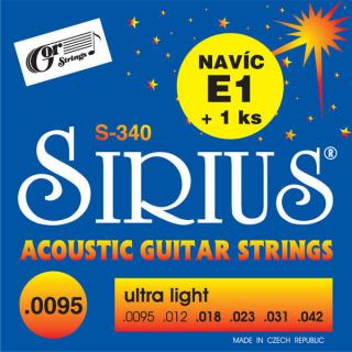 Gorstrings S-340 Ultra Light 9 (Struny pre akustickú gitaru .009 - Mäkké)