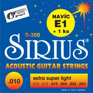 Gorstrings S-350 Extra Super Light 10 (Struny pre akustickú gitaru .010 - Stredne mäkké)