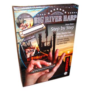 Hohner Step by Step Blues Starter Set German (Diatonická ústna harmonika a výukové CD)