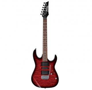 Ibanez GRX70QA-TRB Transparent Red Burst (Elektrická gitara typu Super ST)