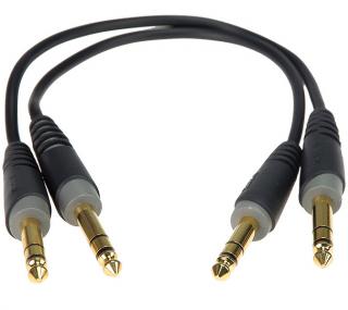 Klotz AB-JJ0030 (2ks patch káblov 0,30 m; 2 x 6,3 Jack stereo rovný)