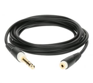Klotz AS-EX60300 (Predlžovací slúchadlový kábel, Jack 6,3 stereo male - Jack 3,5 stereo female, 3 m)