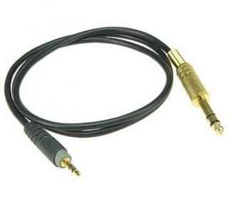 Klotz AS-MJ0030 (Stereo prepojovací kábel, Jack 6,3 male – Jack 3,5 male, 0,3 m)