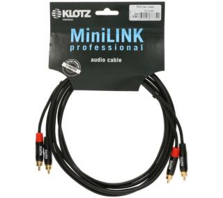 Klotz KT-CC090 (Prepojovací mono audio kábel, 2x RCA – 2x RCA, 0,9 m)
