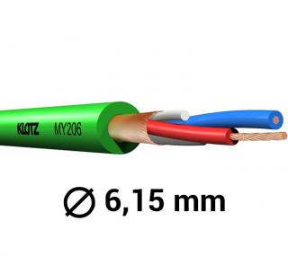 Klotz MY206GN (Symetrický mikrofónny kábel, metráž)