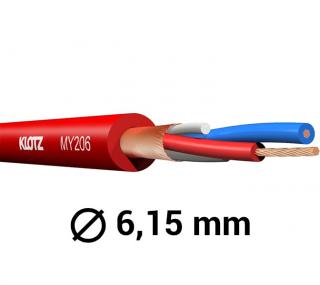 Klotz MY206RT (Symetrický mikrofónny kábel, metráž)
