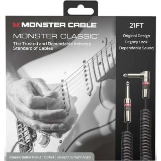 Monster Cable Prolink Classic 21FT Coiled Instrument Cable Black 6,5 m (Nástrojový kábel 6,5 m zalomený-rovný)