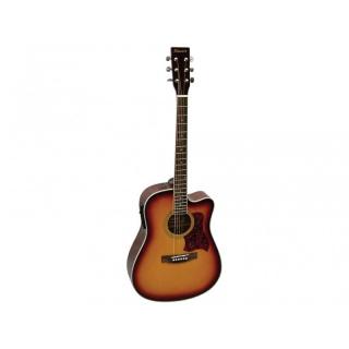 Phoenix Western Guitar Sunburst CE (Elektrokustická gitara typu Dreadnought)