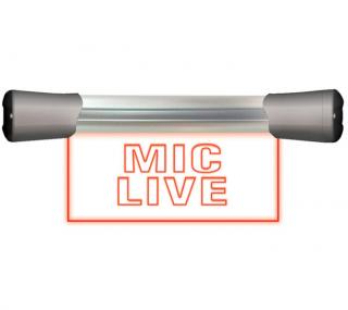 Sonifex LD20F1MCL - Single Flush Mounting 20cm ‘MIC LIVE’ Sign (Signalizačné svetlo rady Signal LED MIC LIVE)