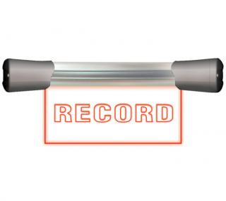 Sonifex LD20F1REC - Single Flush Mounting 20cm ‘RECORD’ Sign (Signalizačné svetlo rady Signal LED RECORD)