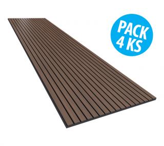 VicStrip 2400 x 595 x 12mm, 4 ks (Absorpčný lamelový panel, 4 ks)