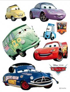 AG Design Maxi nálepka na stenu Cars a kamaráti AGF851 85x65 cm