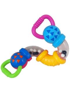 Baby Mix Hrkálka zig zag Plast, 18 cm