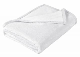 Bellatex Detská PLYŠOVÁ DEKA biela  Polyester, 100x150 cm