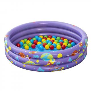 BESTWAY Detský nafukovací bazén s loptičkami Intergalactic PVC 102x25 cm