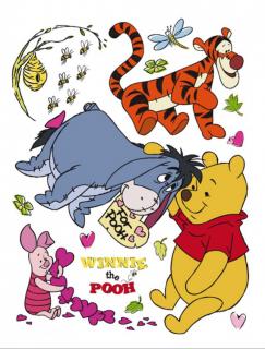DECOFUN Maxi nálepka na stenu Macko Pu a winnie 85x65 cm
