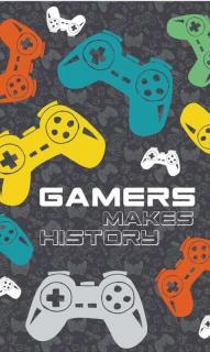 DETEXPOL Detský uterák Gamers Bavlna Froté, 50/30 cm